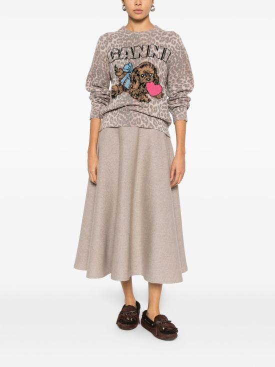 26SS 가니 스웨터 A1070147 943 Brown - GANNI