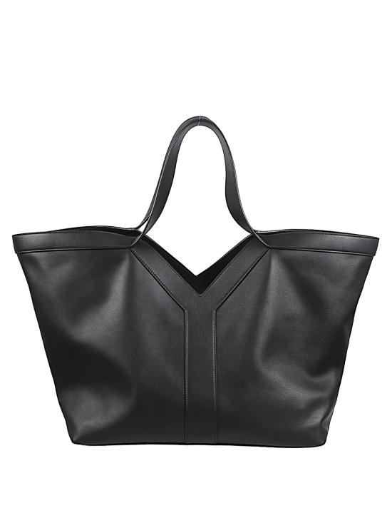 26SS 생로랑 그레인드 레더 Y 토트백 817602 AAEB31000 BLACK - SAINT LAURENT