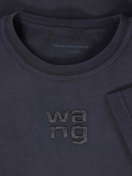 26SS 알렉산더 왕 반팔 티셔츠 4CC1261220 011 Black - ALEXANDER WANG