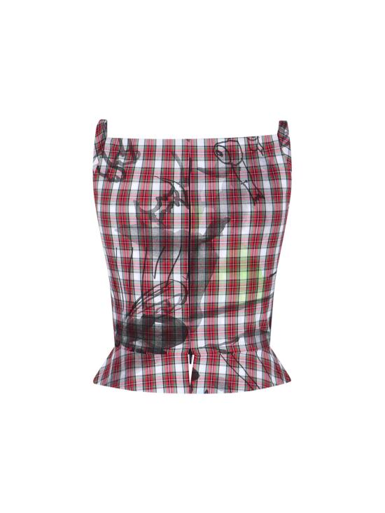 26SS 비비안웨스트우드 긴팔 티셔츠 1505000M W01D3 O305 Red - VIVIENNE WESTWOOD