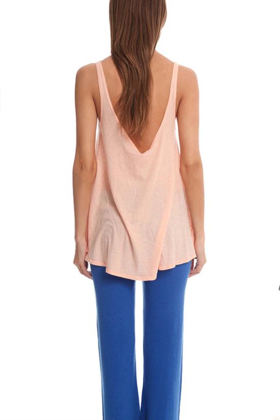  와일드폭스 민소매 티셔츠 인디애나 마이타이 탱크 산호 껍질 - WILDFOX