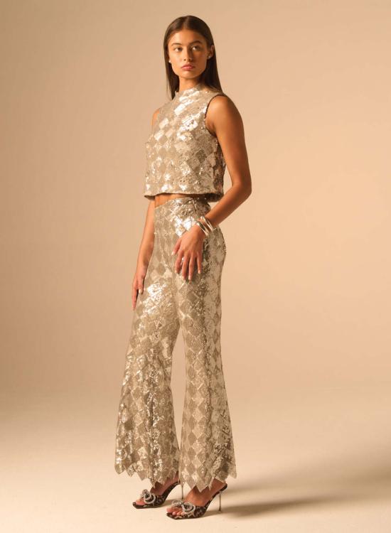  제이비큐 블라우스 Jbq 그웬돌린 탑 실버 - JBQ