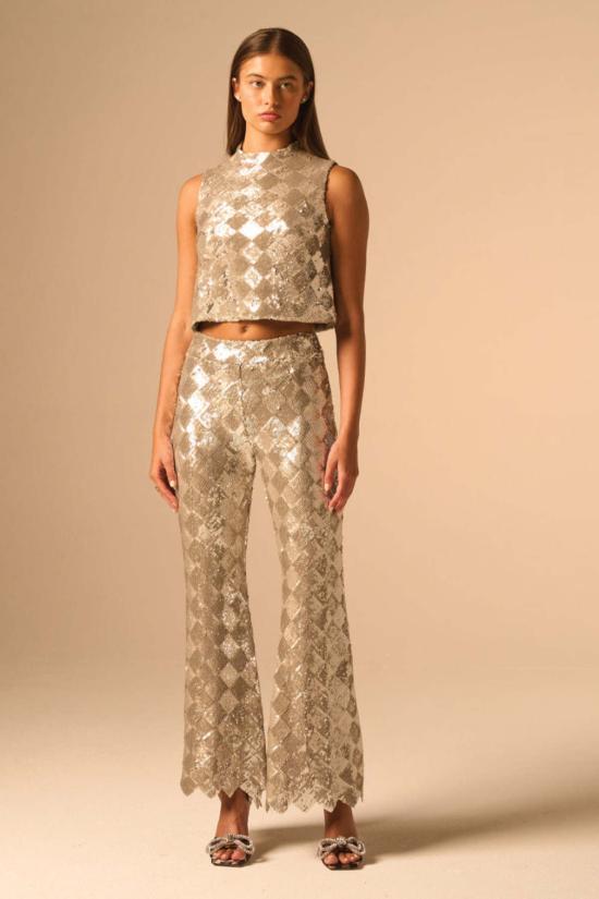  제이비큐 블라우스 Jbq 그웬돌린 탑 실버 - JBQ