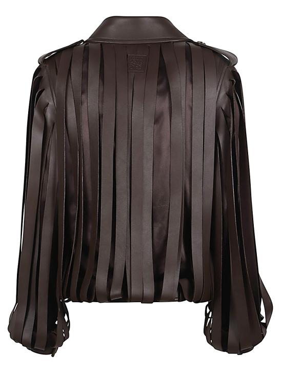 25FW 로에베 가죽 자켓 S540Y34L65 3100 Brown - LOEWE