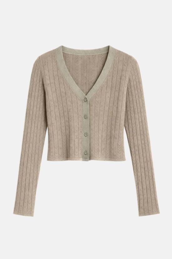  더 타일 클럽 가디건 타일 클럽 클레어 포인텔 카디건