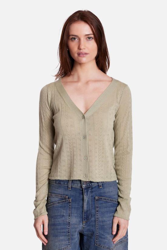  더 타일 클럽 가디건 타일 클럽 클레어 포인텔 카디건 - THE TILE CLUB