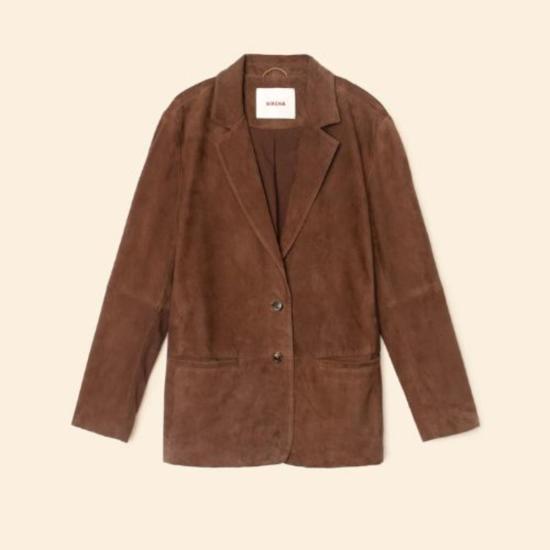  시레나 수트 자켓 엘로디 블레이저 마론 - XIRENA