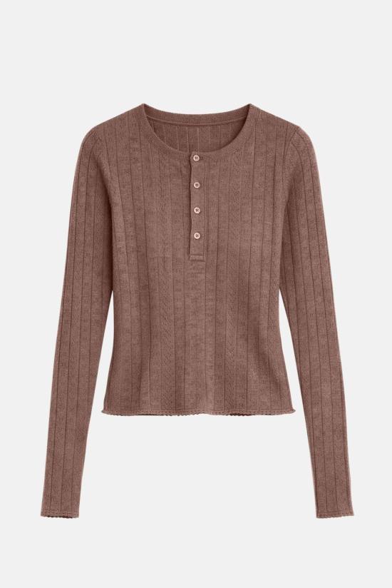  더 타일 클럽 긴팔 티셔츠 타일 클럽 실비아 포인텔 헨리 탑