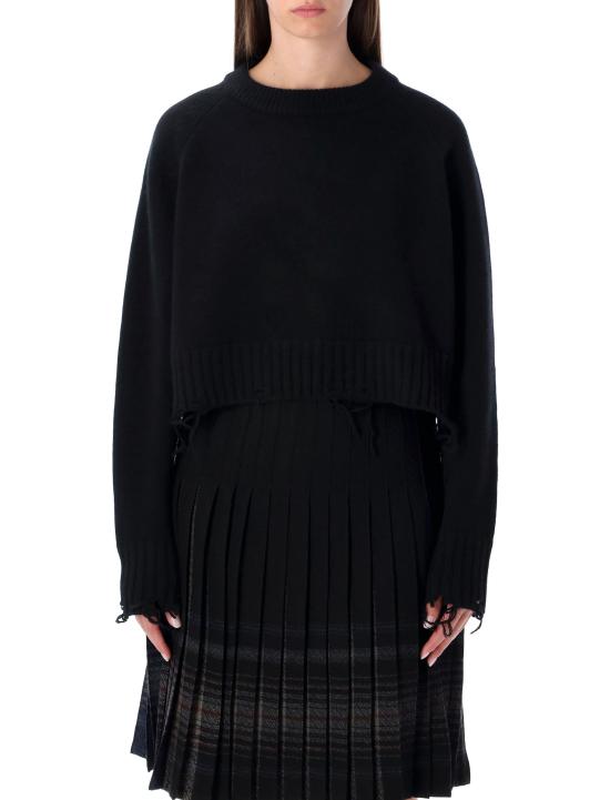 25FW 로우클래식 스웨터 LW253KN05BK 0015 BLACK