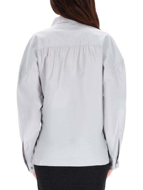 25FW 르메르 스트레이트 칼라 트위스트 셔츠 SH1141 LF1500BG219 GREY - LEMAIRE