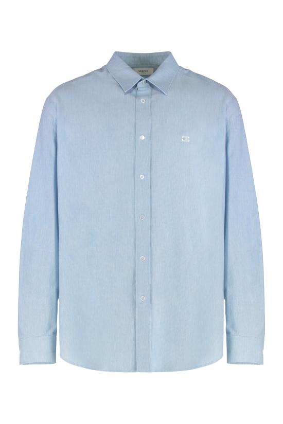 25FW 셀린느 긴팔 셔츠 RC07L0A4907BJ Light Blue