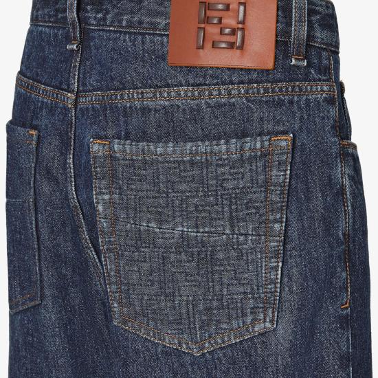 26SS 펜디 스트레이트 팬츠 FLP302AW82F0QA2 Denim - FENDI