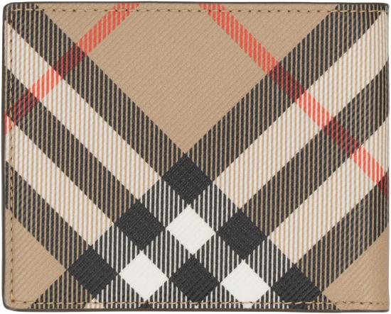  버버리 체크 슬림 반지갑 8095693160296A2021 Beige - BURBERRY