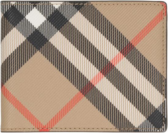  버버리 체크 슬림 반지갑 8095693160296A2021 Beige - BURBERRY