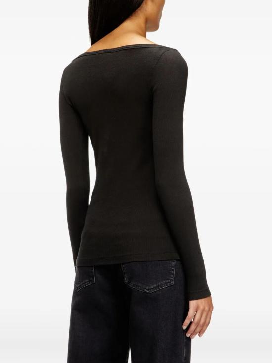 26SS 디젤 반팔 티셔츠 A199090JMBA 900 BLACK - DIESEL