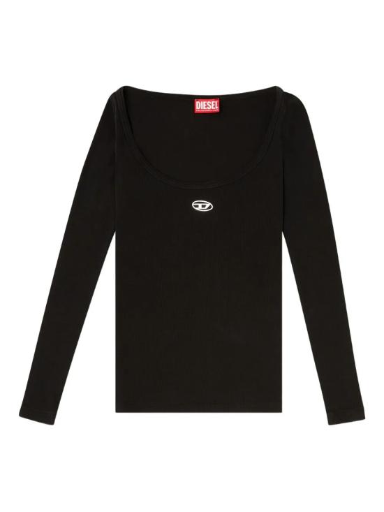 26SS 디젤 반팔 티셔츠 A199090JMBA 900 BLACK