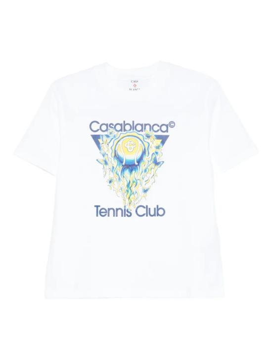 26SS 카사블랑카 반팔 티셔츠 WSP26JTS04602 TENNIS WHITE