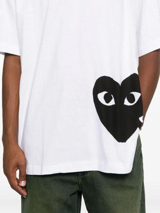 25FW 꼼데가르송 반팔 티셔츠 AXT350 0511 WHITE - COMME DES GARCONS
