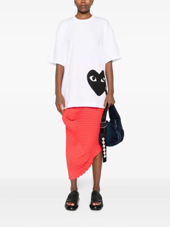 25FW 꼼데가르송 반팔 티셔츠 AXT350 0511 WHITE - COMME DES GARCONS