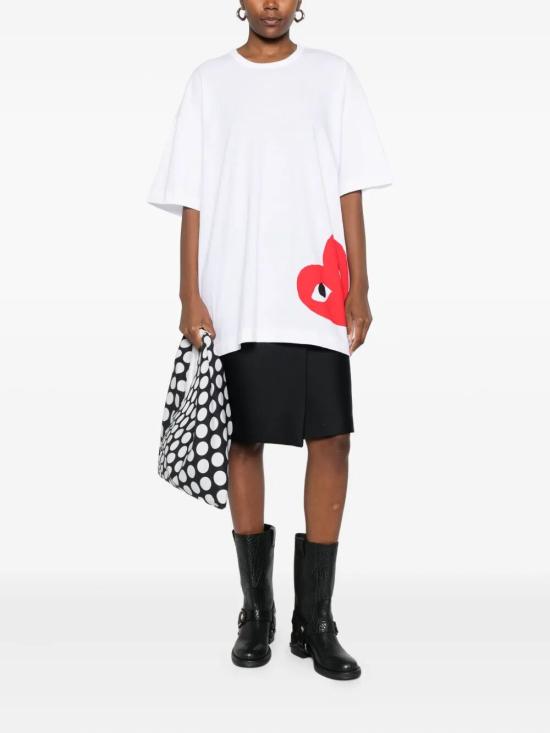 25FW 꼼데가르송 반팔 티셔츠 AXT349 0511 WHITE - COMME DES GARCONS