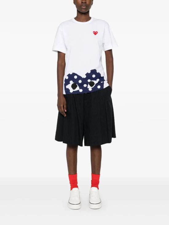 25FW 꼼데가르송 반팔 티셔츠 AXT236 0511 WHITE - COMME DES GARCONS