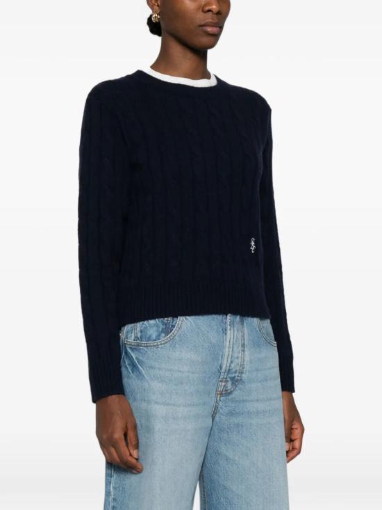 25FW 스포티앤리치 스웨터 WS06665302BL106 3902 BLUE - SPORTY & RICH