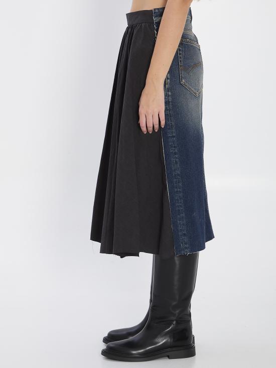 25FW 발렌시아가 롱 스커트 838770TST05 1000 MULTICOLOURED - BALENCIAGA