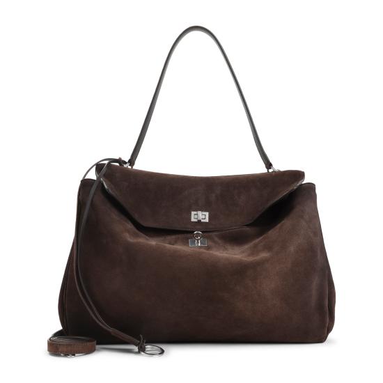  발렌시아가 로데오 라지 핸드백 7897442AB4G 2308 BROWN - BALENCIAGA