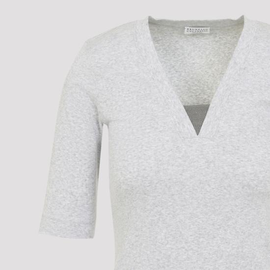 26SS 브루넬로 쿠치넬리 반팔 티셔츠 M0TC8EL692 C8003 GREY - BRUNELLO CUCINELLI