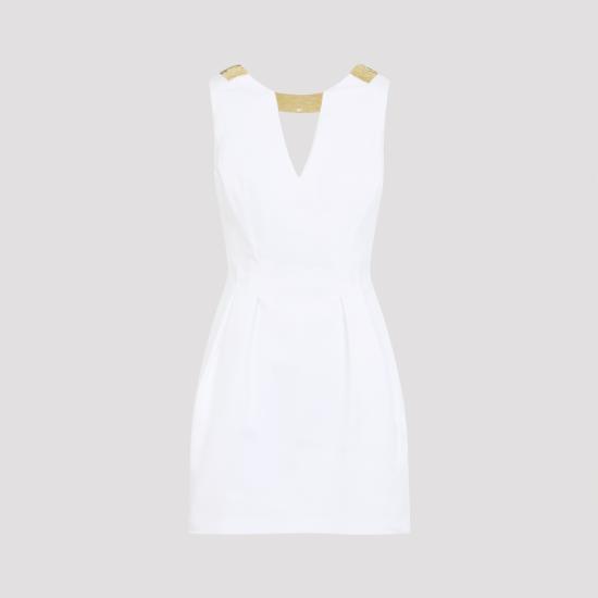 26SS 엘리자베타프랜치 미디 원피스 AB85661E2 360 WHITE - ELISABETTA FRANCHI