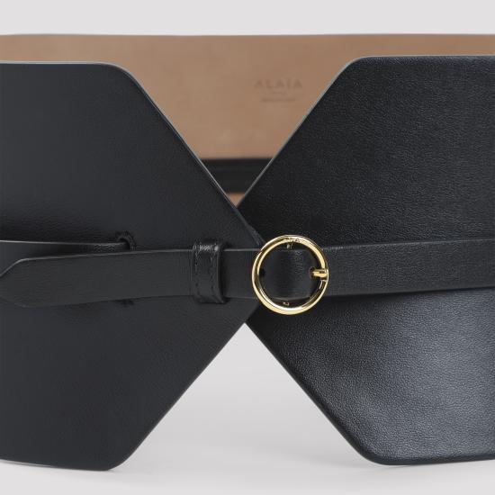 26SS 알라이아 레귤러 벨트 AA1C331GCA332 999 BLACK - ALAIA