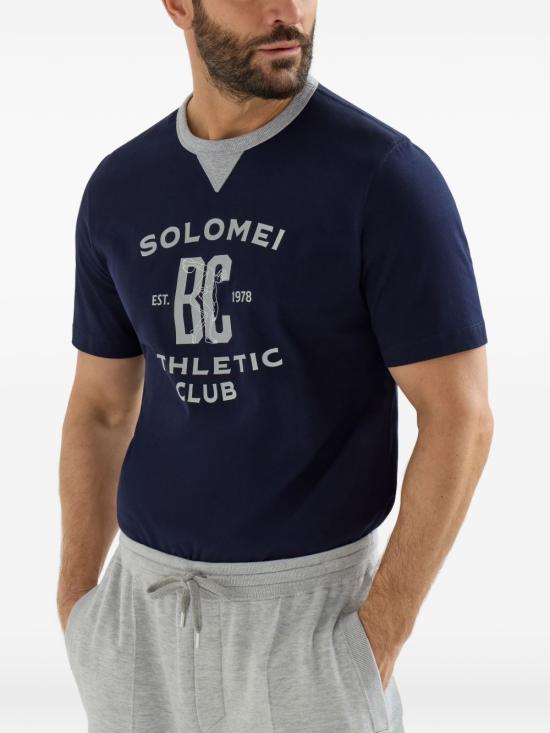 26SS 브루넬로 쿠치넬리 반팔 티셔츠 M0B131001GCDT46 BLUE - BRUNELLO CUCINELLI