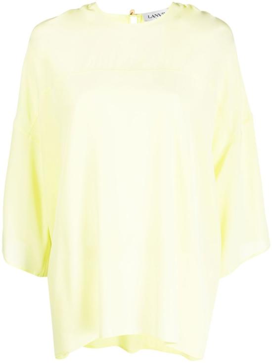  랑방 반팔 티셔츠 RWTO00044868P23 LEMON YELLOW ORANGE