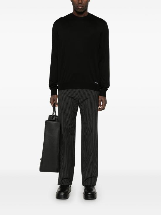 26SS 프라다 스웨터 UMB92716AI F0002 BLACK - PRADA