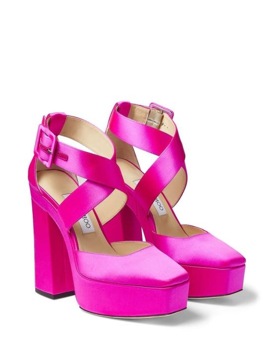  지미추 힐/펌프스 GIAN140SAT FUCHSIA PINK PURPLE - JIMMY CHOO