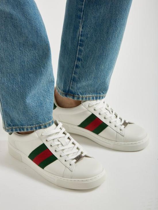 26SS 구찌 웹 스니커즈 757892AACAG 9055 GREEN - GUCCI