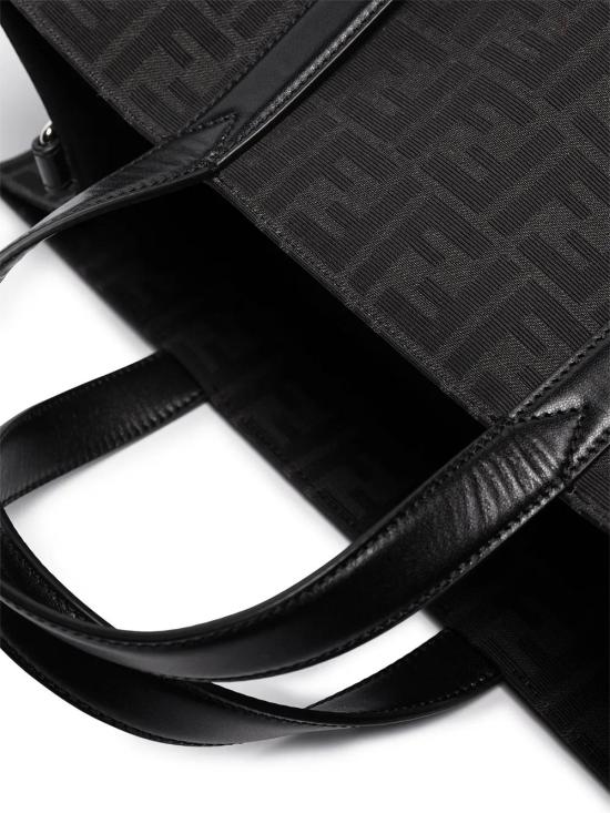 26SS 펜디 FF 자카드 패브릭 쇼퍼백 7VA390AG0M F0NPN BLACK - FENDI