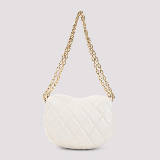 25FW 버버리 호스 퀄티드 크로스백 8104619 B7348 WHITE - BURBERRY