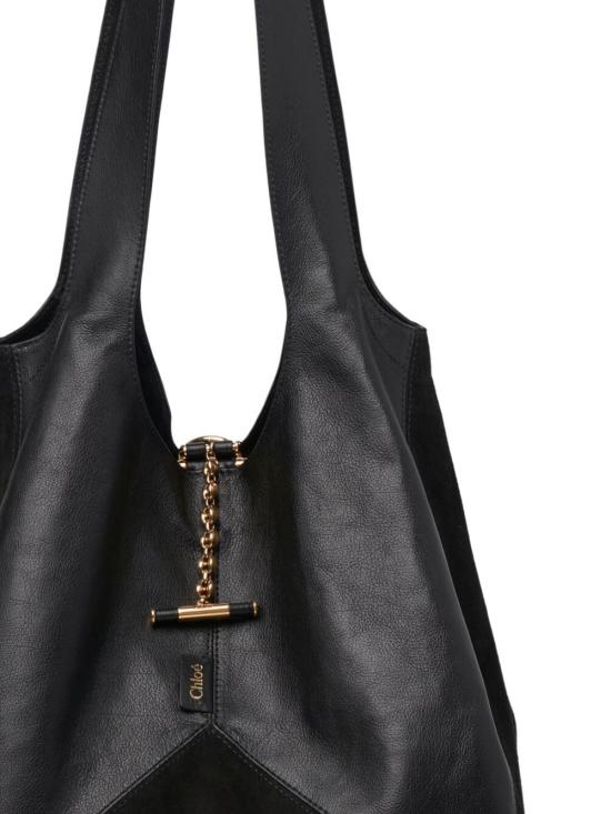 25FW 끌로에 토트백 CH25WS642Q51 001 BLACK - CHLOE