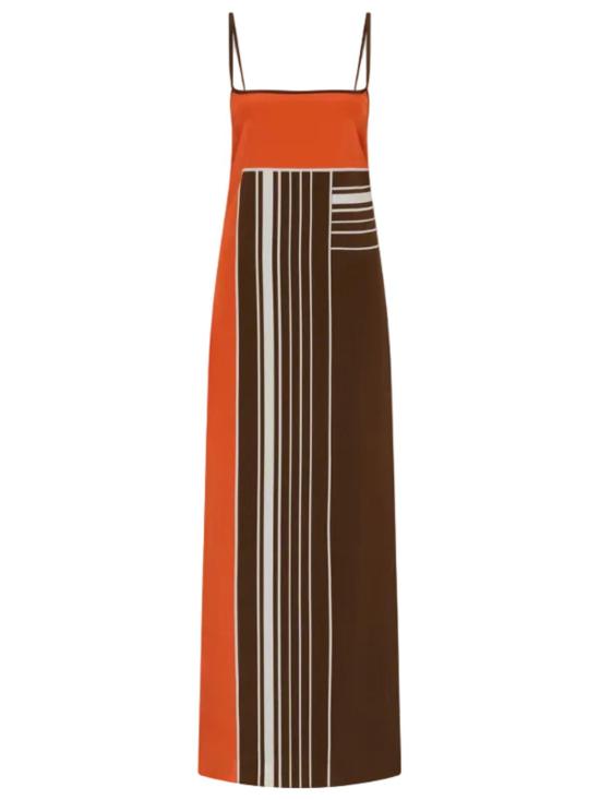  서 더 레이블 롱 원피스 데스티노 스쿱 슬립 드레스