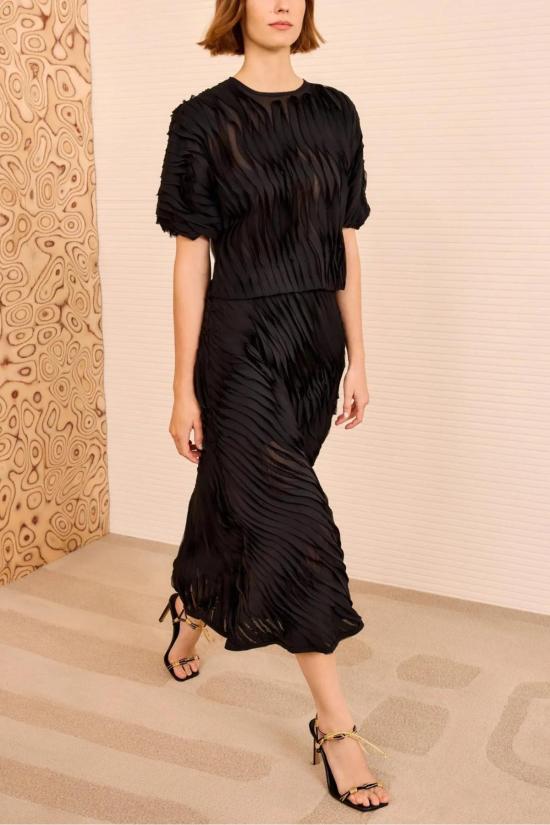  울라 존슨 블라우스 Ulla Johnson Vayda 탑 블랙 - ULLA JOHNSON