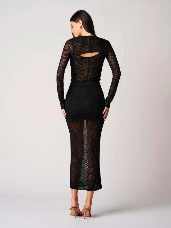  헤브론 블라우스 레아 탑 블랙 - HEVRON