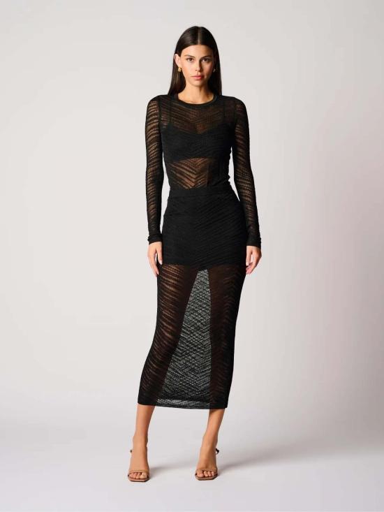  헤브론 블라우스 레아 탑 블랙 - HEVRON