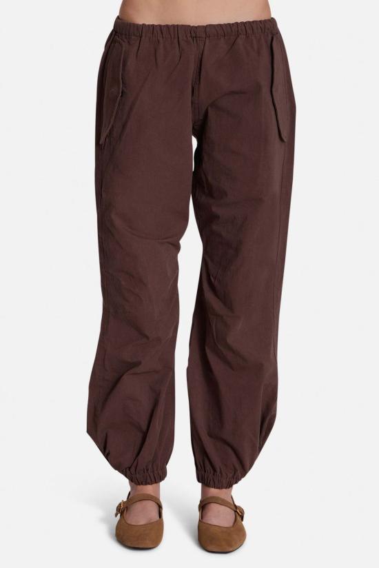  더 타일 클럽 트레이닝/조거 팬츠 타일 클럽 저스틴 코튼 낙하산 바지 초콜릿