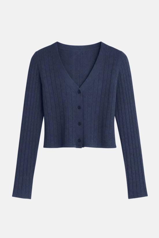  더 타일 클럽 가디건 타일 클럽 클레어 포인트엘 카디건 스페이스 그레이