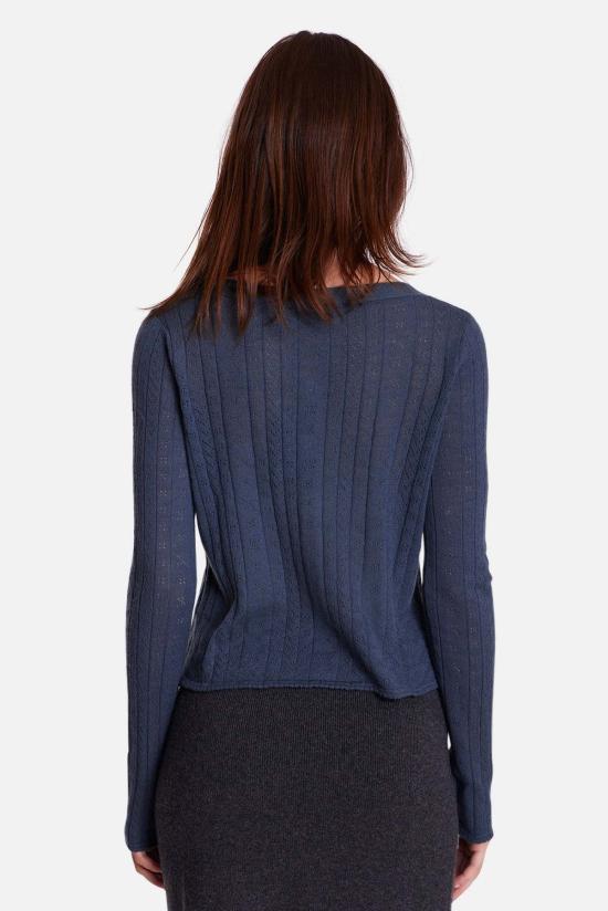  더 타일 클럽 가디건 타일 클럽 클레어 포인트엘 카디건 스페이스 그레이 - THE TILE CLUB