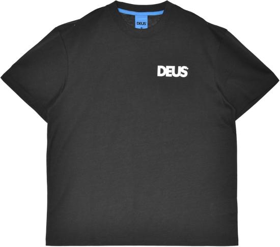 25SS 데우스 반팔 티셔츠 DMP251000CBLK BLACK DOM