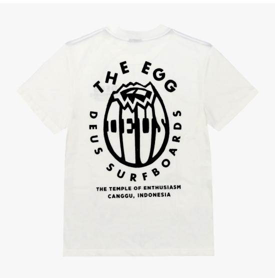 25SS 데우스 반팔 티셔츠 DMP251001BVWH VINTAGE WHITE DOM - DEUS