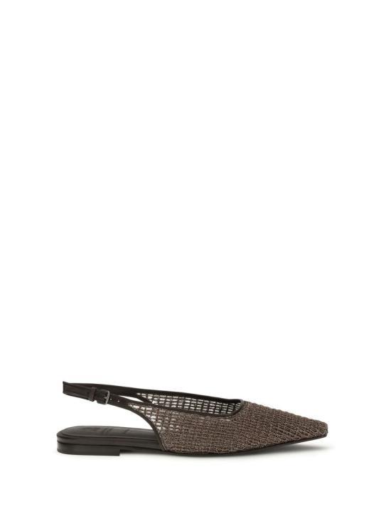 26SS 브루넬로 쿠치넬리 플랫 슈즈 MZGAC3206 C8279 BROWN