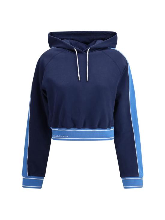 26SS 카사블랑카 후드 티셔츠 WSP26JTP46101 NAVY MULTICOLOUR